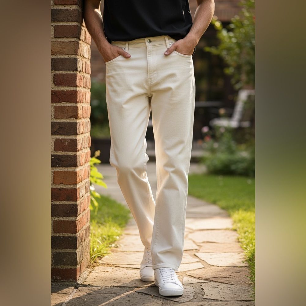 NWT AWAY Men’s The Staple Pant 5 Pocket Color Sand/Stone - Size 42 x 31